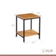 thumbnail image 4 of Velador Mesa Auxiliar Lateral de 2 Niveles - Madera Clara, 4 of 4