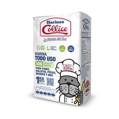 Harina Sin Polvos De Hornear Bolsa 1 Kg Collico