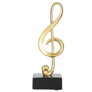 Estatua De Nota Musical, Escultura, Figura, Símbolo, Adornos, Decoración Para El Hogar, Oficina, Escritorio