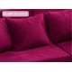 thumbnail image 3 of Sofá Napoleón De 2 Cuerpos + 2 Puff / COLOR FUCSIA, 3 of 6