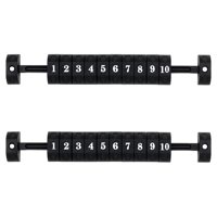 Ioensy - 2 Unidades De Marcador De Contador De Futbolín, Marcador De Juego, Futbolín Estándar Negro