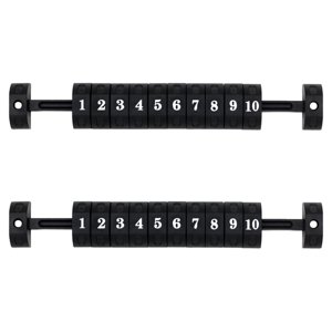 Ioensy - 2 Unidades De Marcador De Contador De Futbolín, Marcador De Juego, Futbolín Estándar Negro