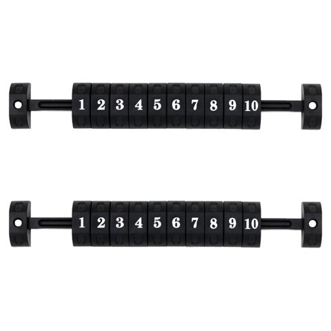 Ioensy - 2 Unidades De Marcador De Contador De Futbolín, Marcador De Juego, Futbolín Estándar Negro