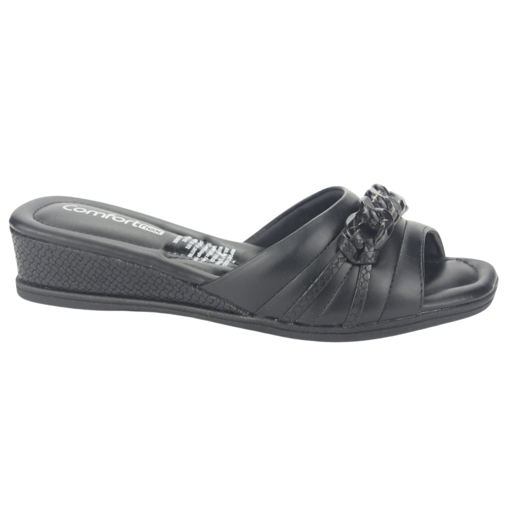 Sandalia Comfortflex Mujer 2370401 Negro Casual
