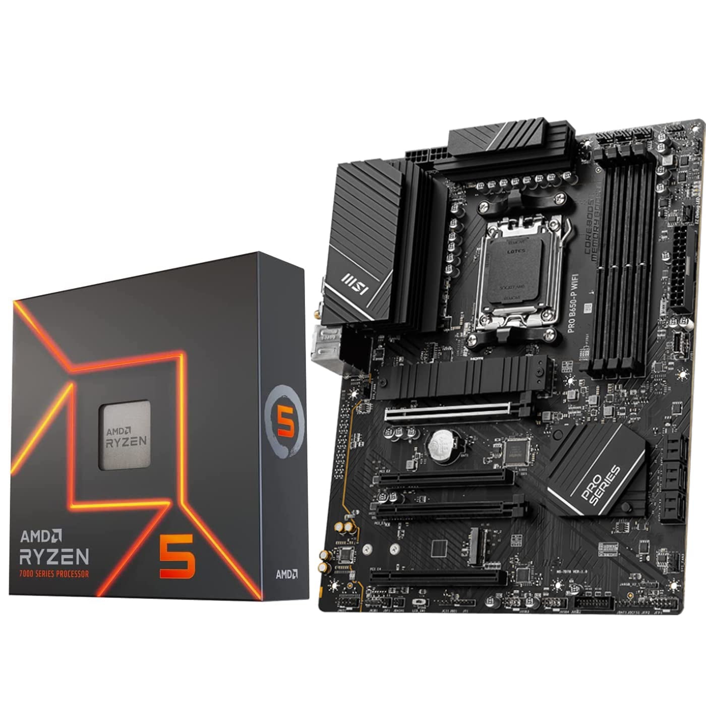 Placa Madre Inland Msi Pro B650-p Wifi Amd Ryzen 5 7600x