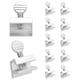thumbnail image 1 of Cerraduras de Seguridad para Ventanas Correderas NUK3Y PRODUCTS K3 - Pack de 12 en Aluminio, 1 of 5