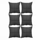 thumbnail image 3 of Pack 6 fundas de cojines almohada eco-cuero impermeable 43 cm color gris oscuro, 3 of 3