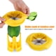 thumbnail image 4 of Cortador de limón y naranja de acero inoxidable, cortador de frutas y verduras, herramienta de cocina amarilla, 4 of 6