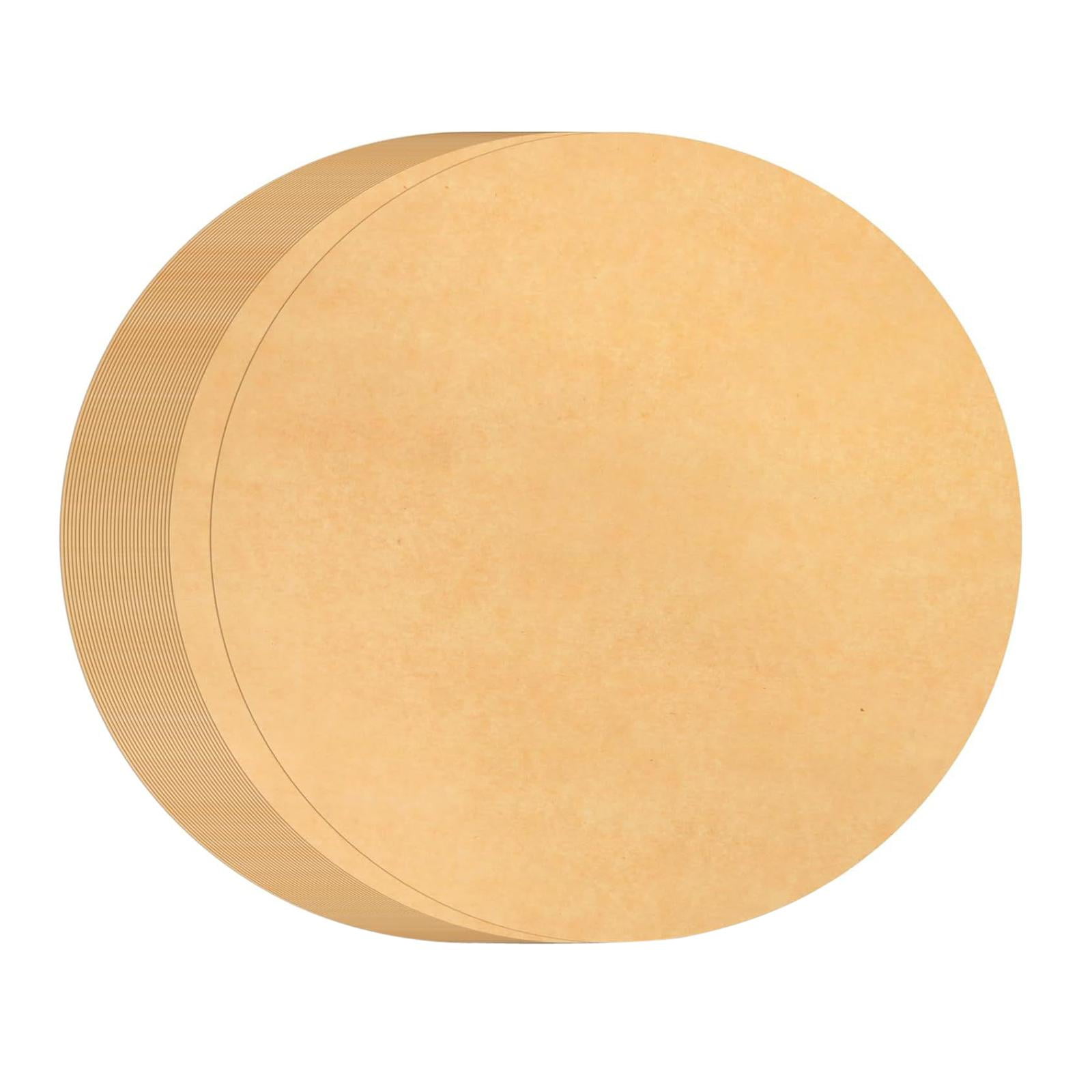 Magideal - 100 Uds. Círculos De Pergamino Para Hornear Para Freidora De Aire, Molde Desmontable Para Pastel, Horno Holandés