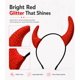 thumbnail image 3 of Diadema Giraffe Cuernos de Diablo Rojo Brillantes para Mujeres y Niñas, 3 of 8