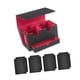 thumbnail image 3 of Caja Para Baraja De Cartas, Funda Protectora De Piel Sintética Con Cajón, Interior, Color Rojo, 3 of 3