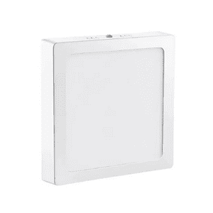 Genérico - Lampara De Techo Sobrepuesto Blanco Cuadrado 24W Luz Fría