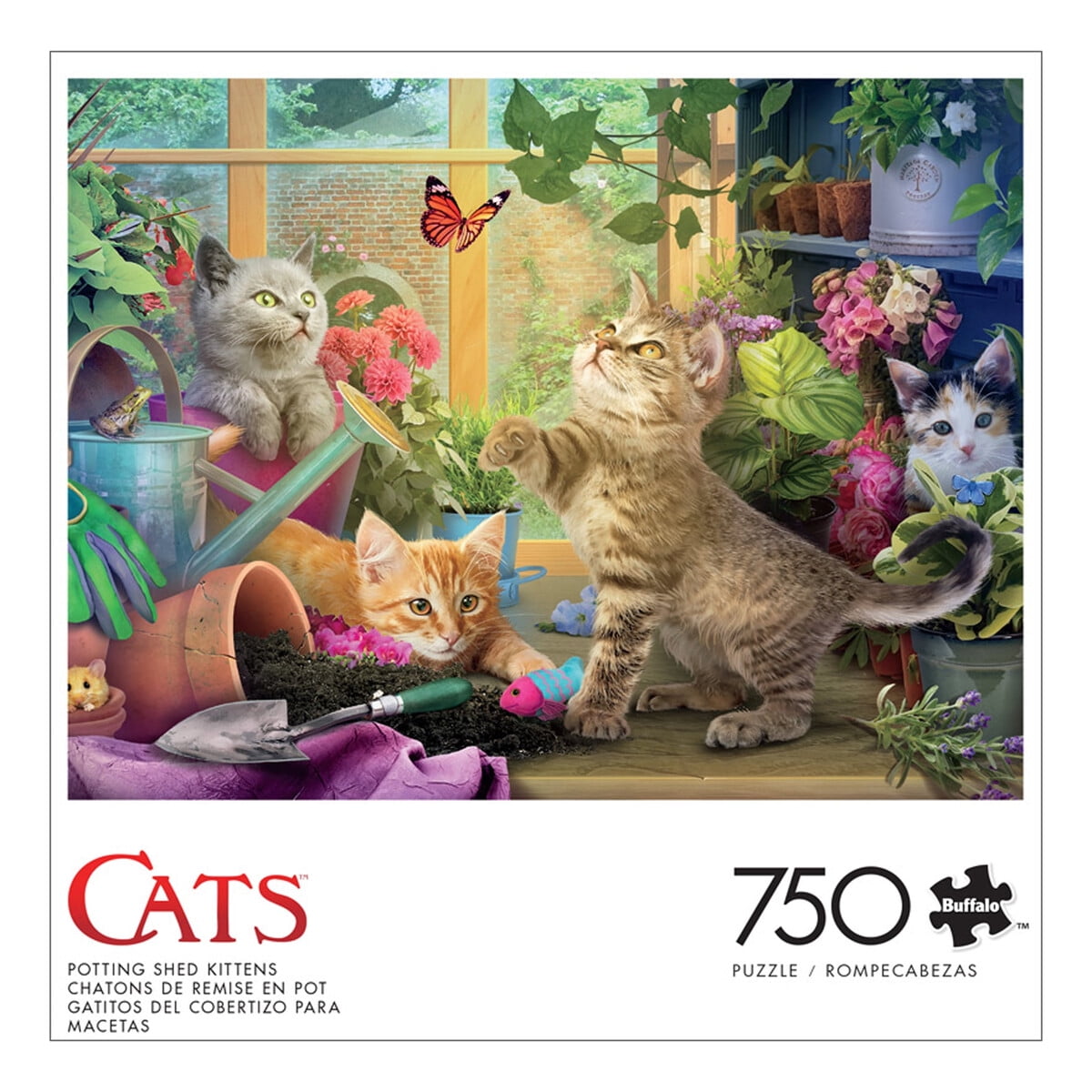 Puzzle Buffalo Games Potting Shed Kittens 750 Piezas 24x18