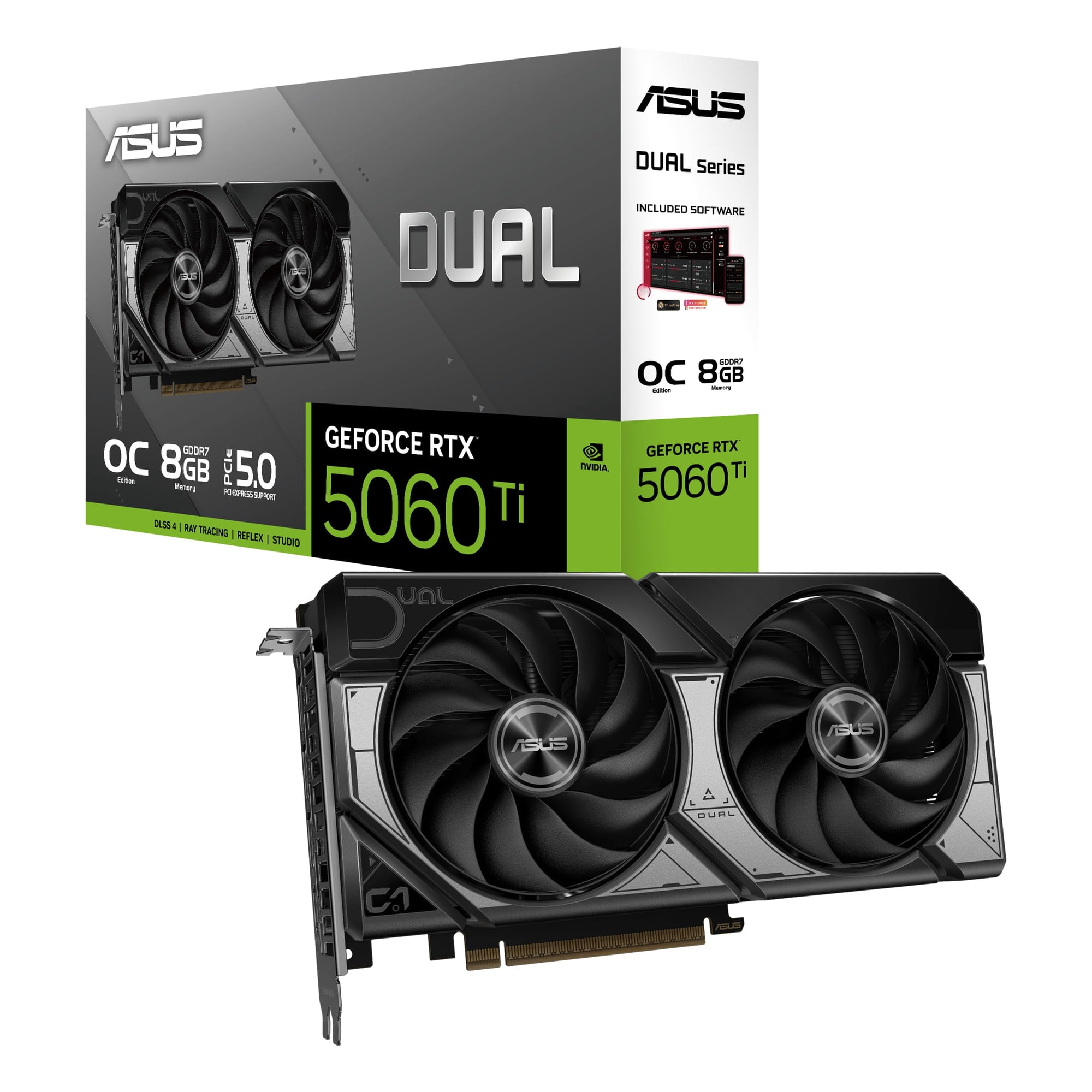 Tarjeta Gráfica Asus Dual Geforce Rtx 5060 Ti 8 Gb Gddr7 Oc