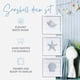 thumbnail image 4 of Arte de pared TideandTales con conchas marinas y estrellas de mar azules, juego de 3, 4 of 9