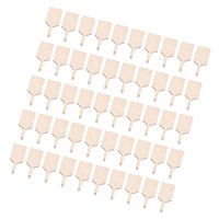 Magideal - 50 Piezas De Tabla De Cortar De Madera Sin Terminar Para Manualidades, Bricolaje, Decoración Del Hogar Con Mango, Mini Decoración, Piezas De Madera Tipo B