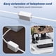 thumbnail image 5 of Cable de extensión de teléfono MoeVerex de 25 pies con conector RJ11 blanco, 5 of 7