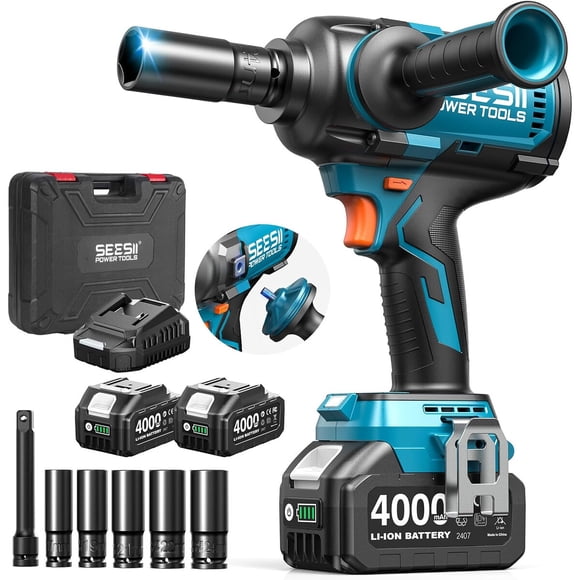 Llave de Impacto Seesii WH16 Ultra Pro 1600Nm 21V 2x4.0Ah