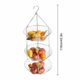 thumbnail image 4 of Cesta de fruta colgante de acero inoxidable, cestas de 3 capas, bandeja de fruta creativa, cesta de drenaje, frutero para el hogar, cesta de almacenamiento 40, 4 of 8
