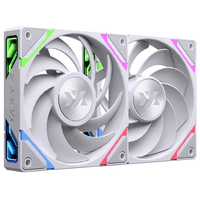 Xyz Pc Gear - Kit De 3 Ventiladores Xyz Vortex Pro A-Rgb, Conexión En Cadena, Regular Airflow, 120Mm, Blanco