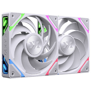 Xyz Pc Gear - Kit De 3 Ventiladores Xyz Vortex Pro A-Rgb, Conexión En Cadena, Regular Airflow, 120Mm, Blanco