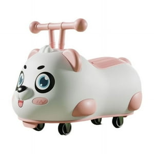 Babyluna - Correpasillos Auto Andador Infantil Con Luces Y Música Oso Panda Rosado