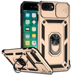 Estuche Gangxun Para Iphone 6 Plus, Soporte Giratorio 360°, Estilo Mecánico Y Magnético