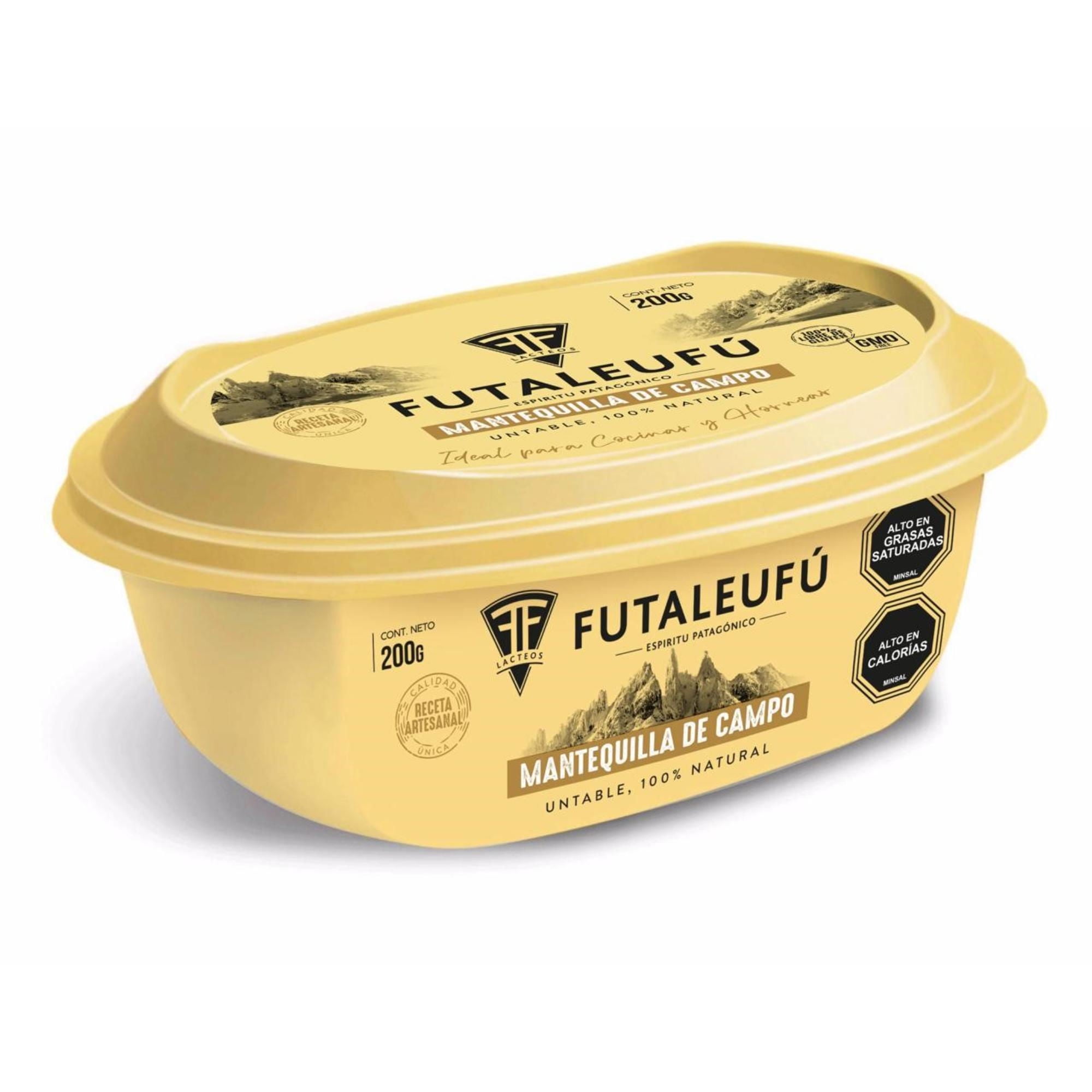 Mantequilla Untable Con Sal Tradicional 200 g Lacteos Futaleufú