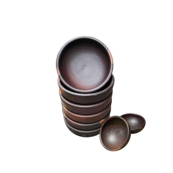 Platos de Greda  17cm  Pack 6 unidades