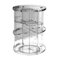 Magideal - Estante De Almacenamiento Organizador De Maquillaje Giratorio, Soporte Para Brochas De Maquillaje De Almacenamiento De Cosméticos, Soporte Decorativo