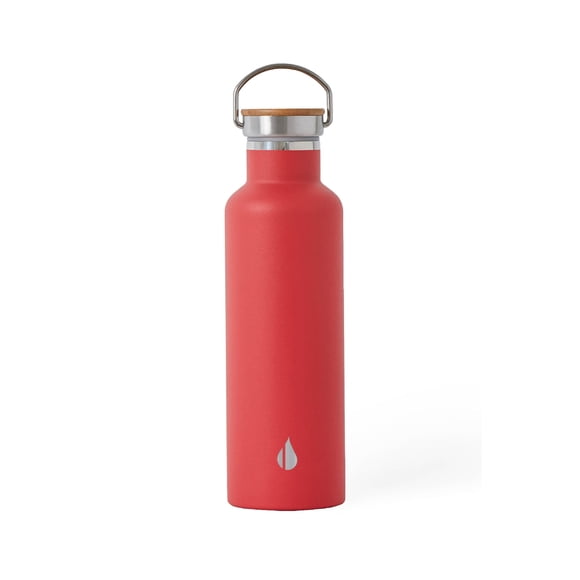 Botella de agua Elemental Classic de acero inoxidable de 750 ml, color rojo