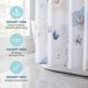 thumbnail image 3 of Cortina de Ducha con Estampado de Flores REGALWOVEN, Conjunto de Cortinas de Baño Impermeables con 12 Ganchos de Plástico, Lavable, Estilo Bohemio de Casa de Campo Azul 71"W x 71"L, 3 of 5