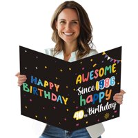 Tarjeta Jumbo Para 40 Cumpleaños De Idealmuzik, «Impresionante Desde 1986»