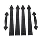 thumbnail image 1 of Kit de herrajes decorativos para puertas de garaje, magnético, negro, 1 of 7