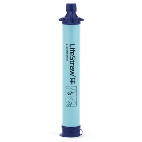 Filtro De Agua Lifestraw Personal Para Senderismo, Acampada, Azul