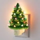 thumbnail image 2 of Vintage árbol de Navidad luz nocturna lámpara de decoración de pared - luz nocturna pintada a mano, con interruptor de encendido / apagado para la decoración del dormitorio del baño de la co, 2 of 3