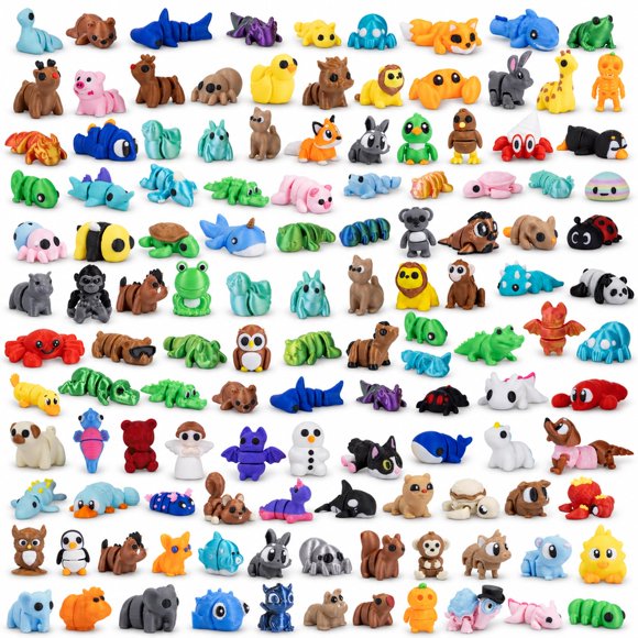 Set de figuritas de animales miniatura pkaoakyo 200 piezas
