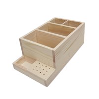 Magideal - Máquina Perforadora De Uñas De Madera Y Soporte Para Brocas, Caja De Exhibición, Almacenamiento De Accesorios, Máquina Perforadora De Uñas Que Muestra