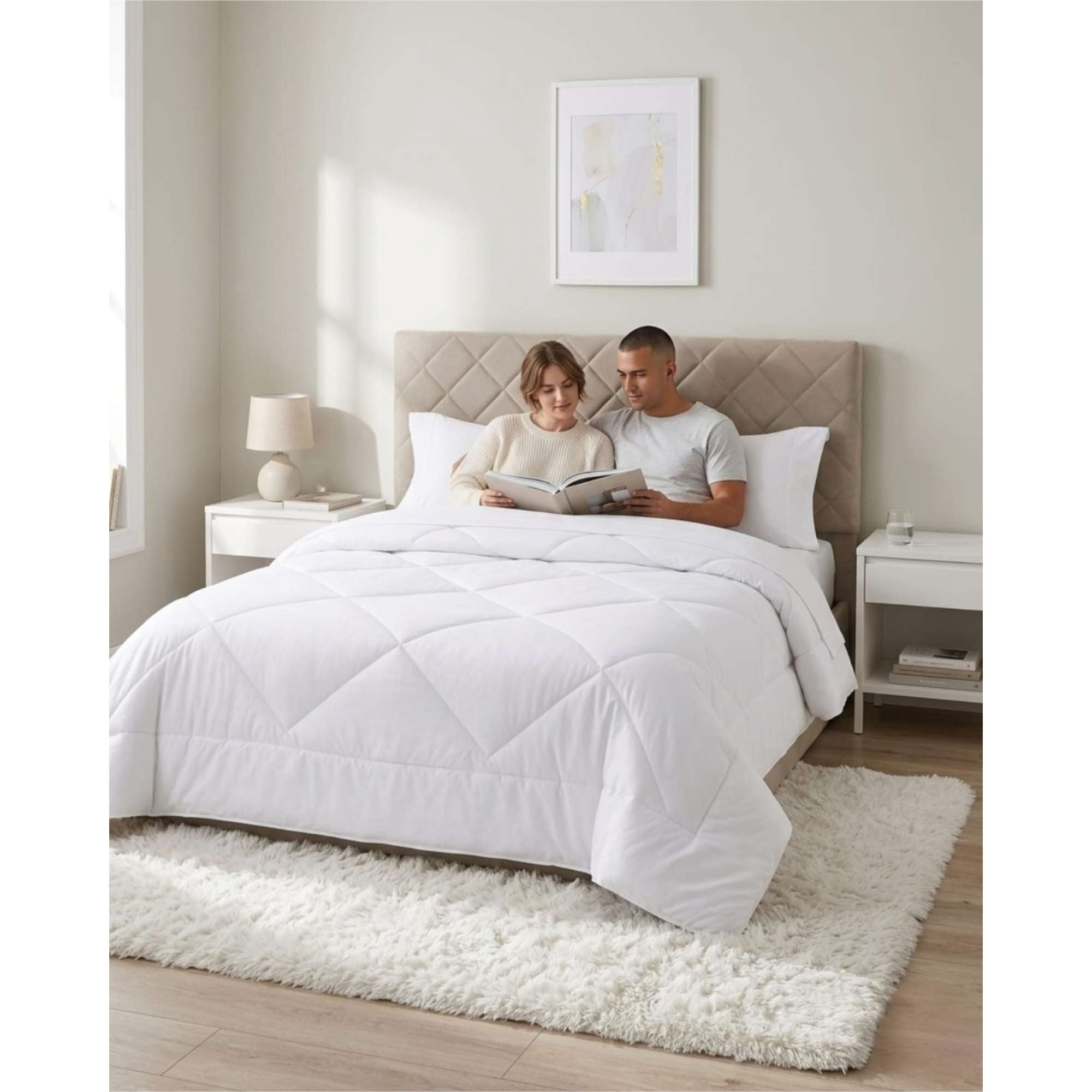Genérico - Juego De Cama Plumón Nórdico Sábanas Y Almohada Super King