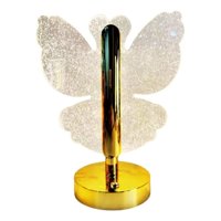 Genérico - Lampara De Mesa Led Forma Mariposa Recargable Hogar Lau