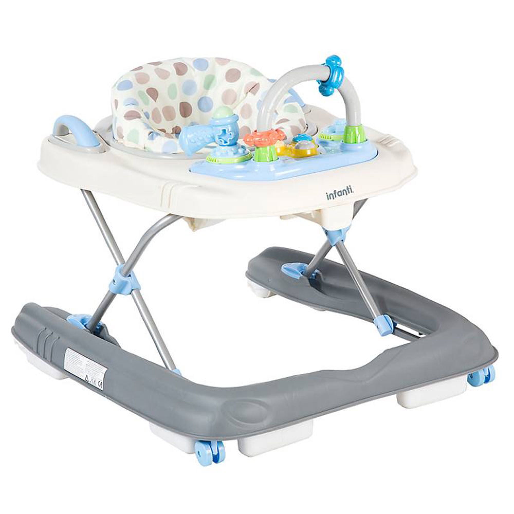 Andador y Caminador Happy Step 2 en 1 Gris
