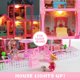 thumbnail image 4 of Casa de juegos para niñas Dollhouse Randhar Dream Playhouse con iluminación, 3 muñecas, 4 of 6