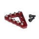 thumbnail image 5 of Palanca del pedal del freno trasero, punta de escalón, aleación de aluminio, fácil instalación, premium, profesional, con tornillos, placa de punta de Rojo, 5 of 5