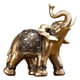 thumbnail image 3 of Estatua De Elefante Dorado Fengshui Escultura Estante De Escritorio Decoración Para El Hogar Estatuilla Pies Abiertos L, 3 of 5