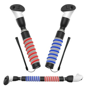 Genérico - Vr Handle Attachments For Meta Quest 3S/Quest 3 - Extended Grip Arms For Enhanced Play, 3-In-1 Game Handle For Beat Saber, Golf Club, Baseball Compatible With Oculus Quest 3/3S Accessories-Negro