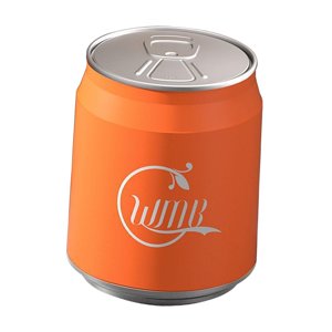 Bothyi - Contenedor De Basura Con Forma De Lata De Cola, Pequeño Cesto De Basura Para Cocina, Oficina, Baño, Color Naranja