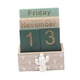 thumbnail image 1 of Calendario De Bloques De Madera Escritorio Oficina Sala De Estar Regalo De Cumpleaños Calendario Perpetuo Cactus, 1 of 5
