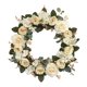 thumbnail image 4 of Guirnalda De Puerta De Peonía De Flores De Seda Para Vacaciones, Manualidades O Decoración, Color Blanco, 4 of 5