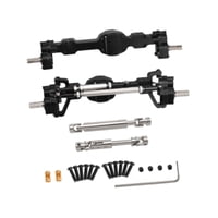 Bothyi - Juego De Ejes Delantero Y Trasero Completo Para Vehículos C8815 A Escala 1:10, Color Negro