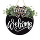 thumbnail image 1 of Letrero colgante de puerta de madera de bienvenida, decoración de porche, decoración artística de pared de 30cm, placa de madera para panadería, café,, 1 of 5